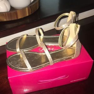 Gold sandals